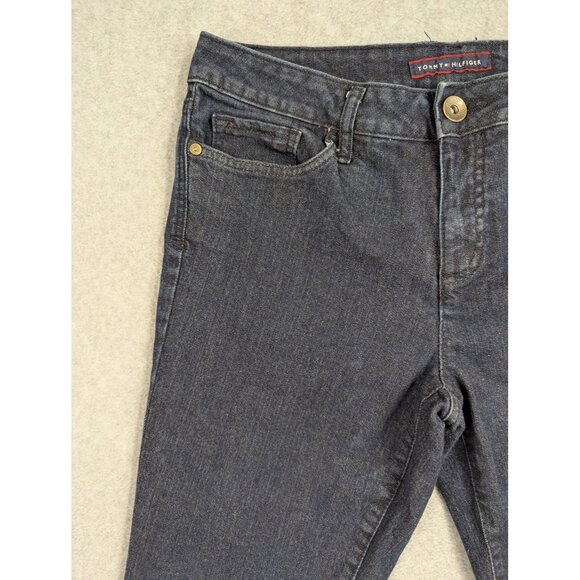 Tommy Hilfiger Jeans Womens 10R Dark Wash Classic Bootcut Stretch Denim Pants - Picture 2 of 16